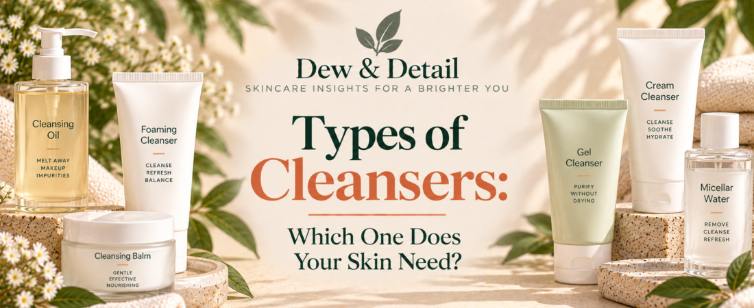 Types of Cleansers: Which One Does Your Skin Need?