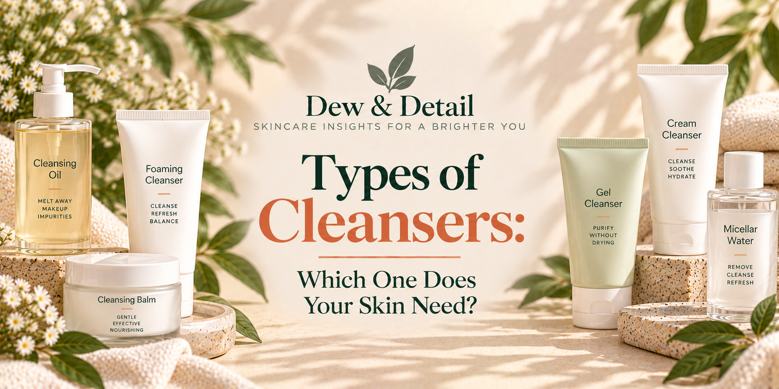 Types of Cleansers: Which One Does Your Skin Need?