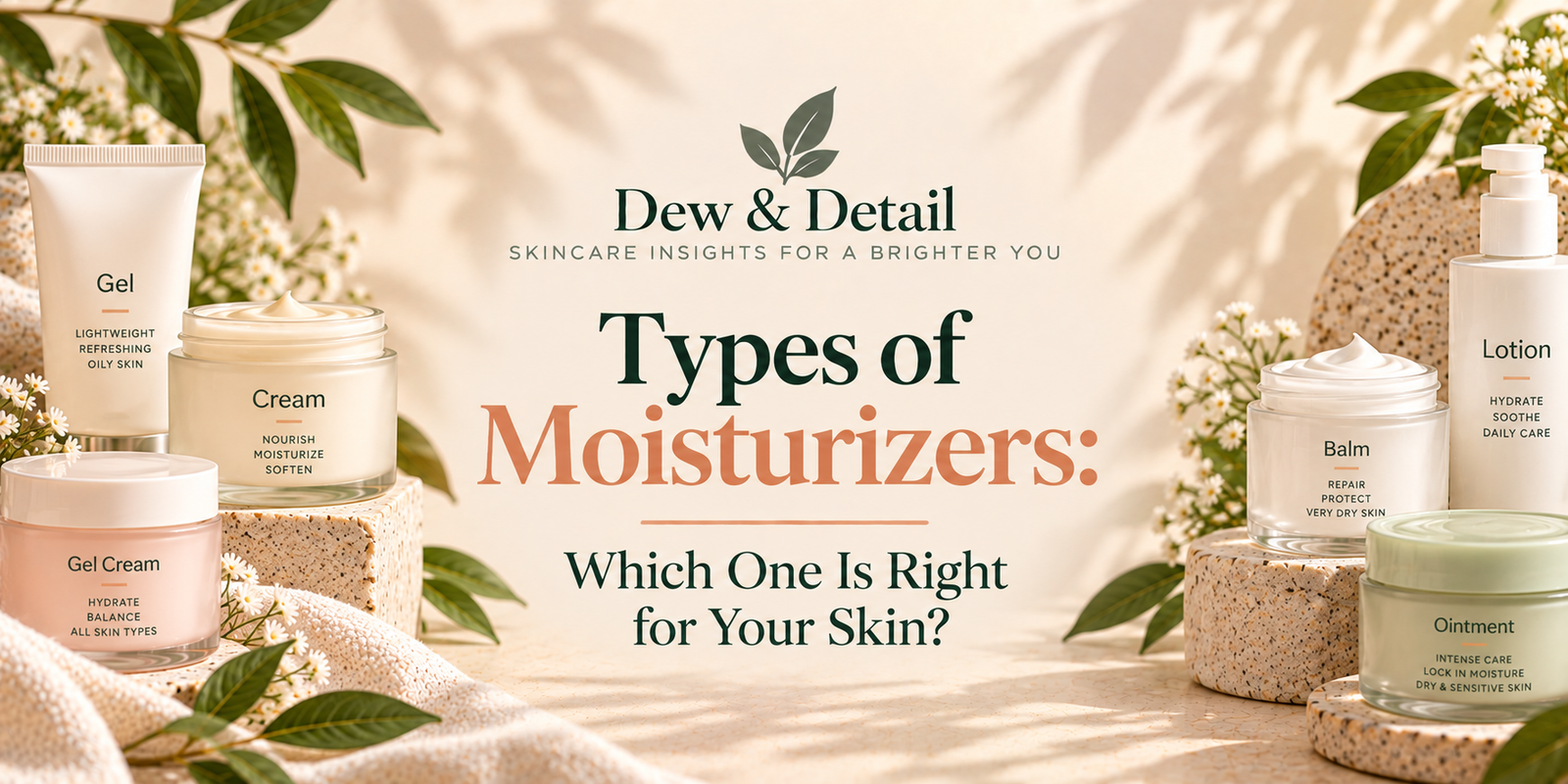 Types of Moisturizers: Which One Is Right for Your Skin?